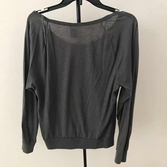 PINK wide round neck long sleeve shirt - Picture 3 of 3